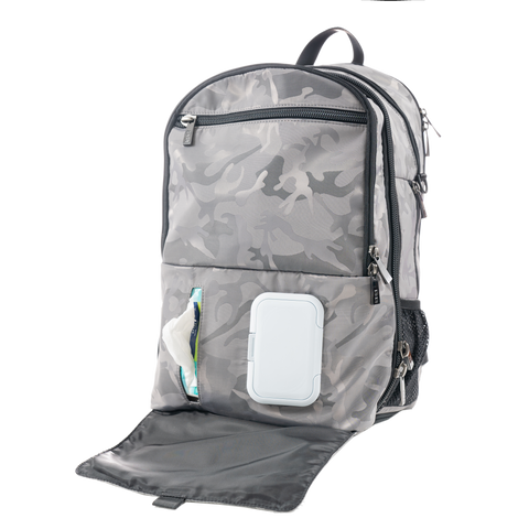 13Thirteen Diaper Backpack - Silver Camo (Grade B)