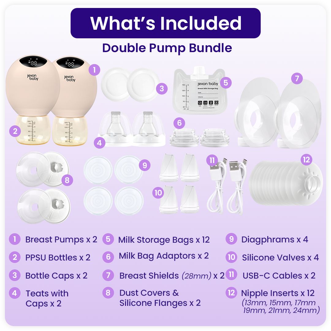 JEVON BABY Electric Breast Pump - Double