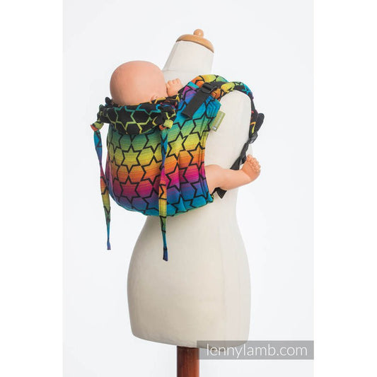 LennyLamb Standard Buckle Onbu - Rainbow Stars Dark