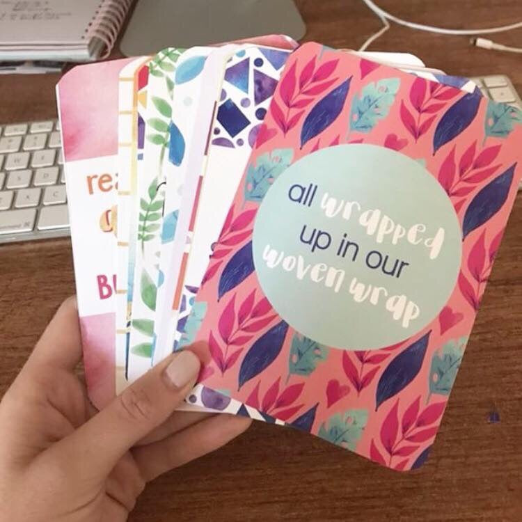 Babywearing Milestone Cards