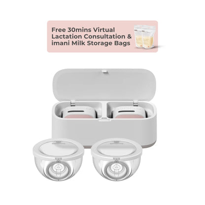 Imani I2Plus Pro Breast Pump (One Pair) + Dual Charging Dock