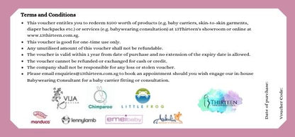 13Thirteen Gift Voucher - $100