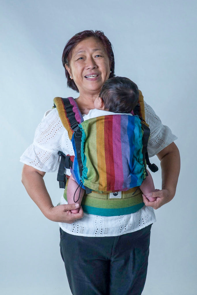 (DEMO) Little Frog Dark Spectrolite Ergonomic Carrier + (NEW) Drool Pad Bundle Set