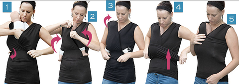 Skin-to-Skin Cami (mesh back) with Cummerbund Set by Vija Design