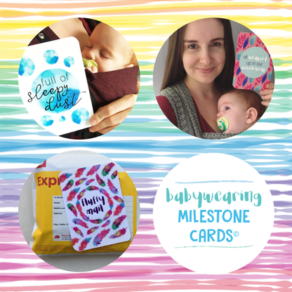 Babywearing Milestone Cards
